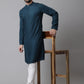 Even Apparels Green Kurta With Band Collar | Swadesiicart