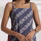 trueBrowns Grey Cotton Print Highslit Kurta Set | Swadesiicart