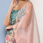 Ahalyaa Women Green Floral Printed Gotta Patti Kurta with Sharara & With Dupatta | Swadesiicart