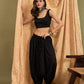 InWeave Black Solid Harem Pant - Swadesiicart