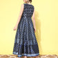 Ahalyaa Floral Printed Maxi Ethnic Dress | Swadesiicart