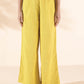 trueBrowns Lime Cotton Dobby V-Neck Co-ord Set - Swadesiicart