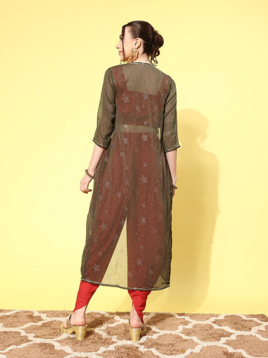 Ahalyaa Printed Co-Ords With Shrug - Swadesiicart