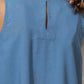 trueBrowns Blue Viscose Solid Co-ord Set - Swadesiicart