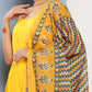 InWeave Women's Yellow Ray Strappy Kurta Set With Yellow Zig Zag Cotton Dupatta - Swadesiicart