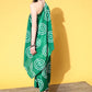InWeave Women's Green Bandhani Motif One Shoulder Palazzo Set - Swadesiicart