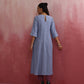 trueBrowns Sky Blue Cotton Dobby Kurta Set | Swadesiicart