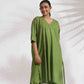 trueBrowns Green Cotton Placement Print Kurta Co-ord Set - Swadesiicart