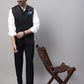 Even Apparels Men's Black Nehru Jacket With Welt Pockets | Swadesiicart