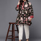 Ahalyaa Mandarin Collar Floral Print Crepe Tunic | Swadesiicart