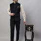 Even Apparels Men's Black Nehru Jacket With Welt Pockets | Swadesiicart