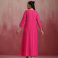 trueBrowns Pink Cotton Dobby Kurta Set | Swadesiicart