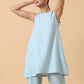 trueBrowns Cotton Linen Light Blue Sleeveless Co-Ord Set | Relove - Swadesiicart