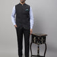 Even Apparels Men's Grey Nehru Jacket With Welt Pockets | Swadesiicart