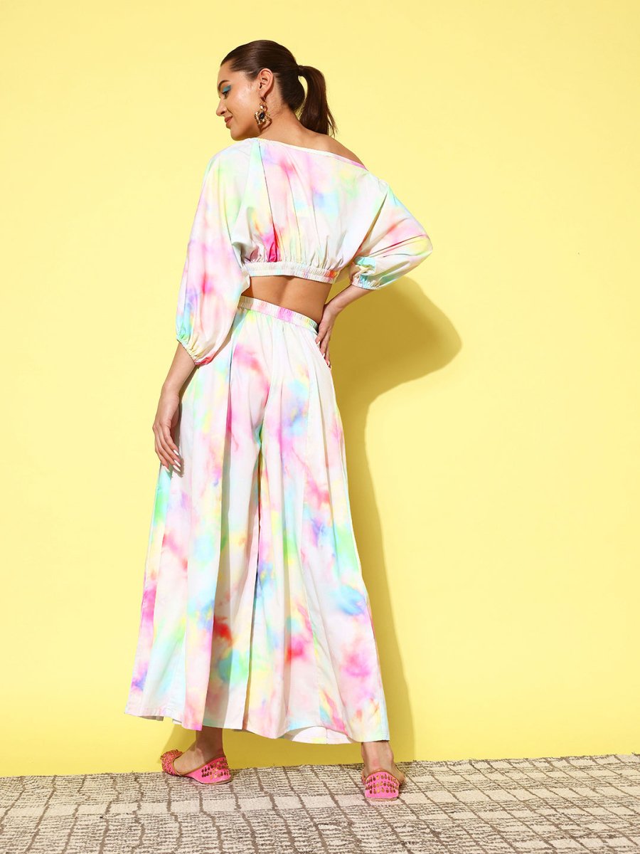 Ahalyaa Women Dyed Co-Ords - Swadesiicart