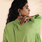 trueBrowns Green Cotton Dobby Short Co-ord Set - Swadesiicart
