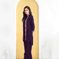 BulBul Deepti Chanderi Purple Co-Ord Set - Swadesiicart