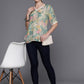 Ahalyaa Floral Printed Tunic with Lace Inserts Detail | Swadesiicart