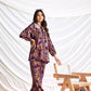 BulBul Nilisha Purple Chanderi Co-Ord Set - Swadesiicart