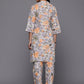 Varanga Women Purple Floral Printed Co-Ord Set - Swadesiicart