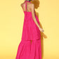 InWeave Fuchsia Backless Kurta Sharara Set - Swadesiicart