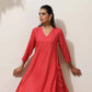trueBrowns Coral Viscose Solid Kurta Pant Set | Swadesiicart