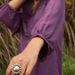 trueBrowns Purple Viscose Dobby Relaxed Co-ord Set - Swadesiicart