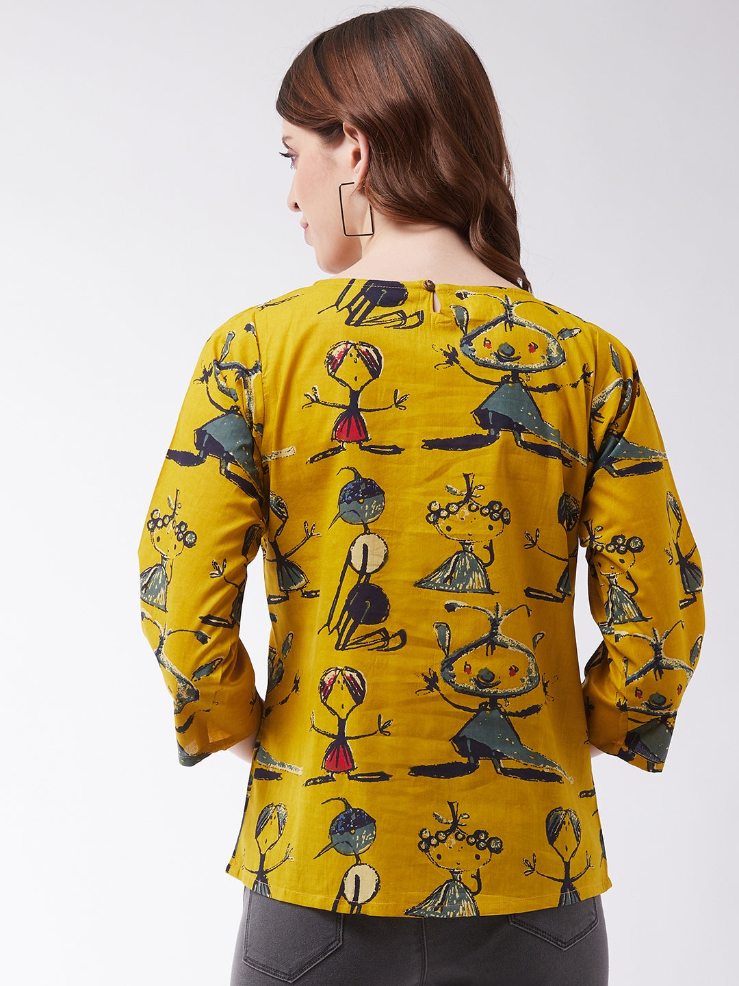 InWeave Women's Quirky Top With Sleevs - Swadesiicart