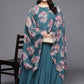 Ahalyaa Plus Size Boat Neck Maxi Ethnic Dress | Swadesiicart