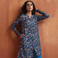 trueBrowns Blue Print Kurta Co-ord Set - Swadesiicart