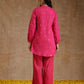 trueBrowns Pink Gold Cotton Short Co-Ord Set - Swadesiicart