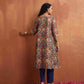 trueBrowns Blue Print A-line Kurta Set | Swadesiicart