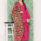 InWeave Women's Magenta Tie Up Kurta Set W Camel Brown Or Dupatta - Swadesiicart