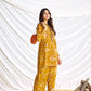 BulBul Preha Mustard Chanderi Co-Ord Set - Swadesiicart