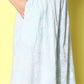 Ahalyaa Women Off White & Blue Floral Printed Flared Ethnic Palazzos | Swadesiicart