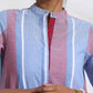 trueBrowns Blue Cotton Stripe Straight Kurta Set | Swadesiicart