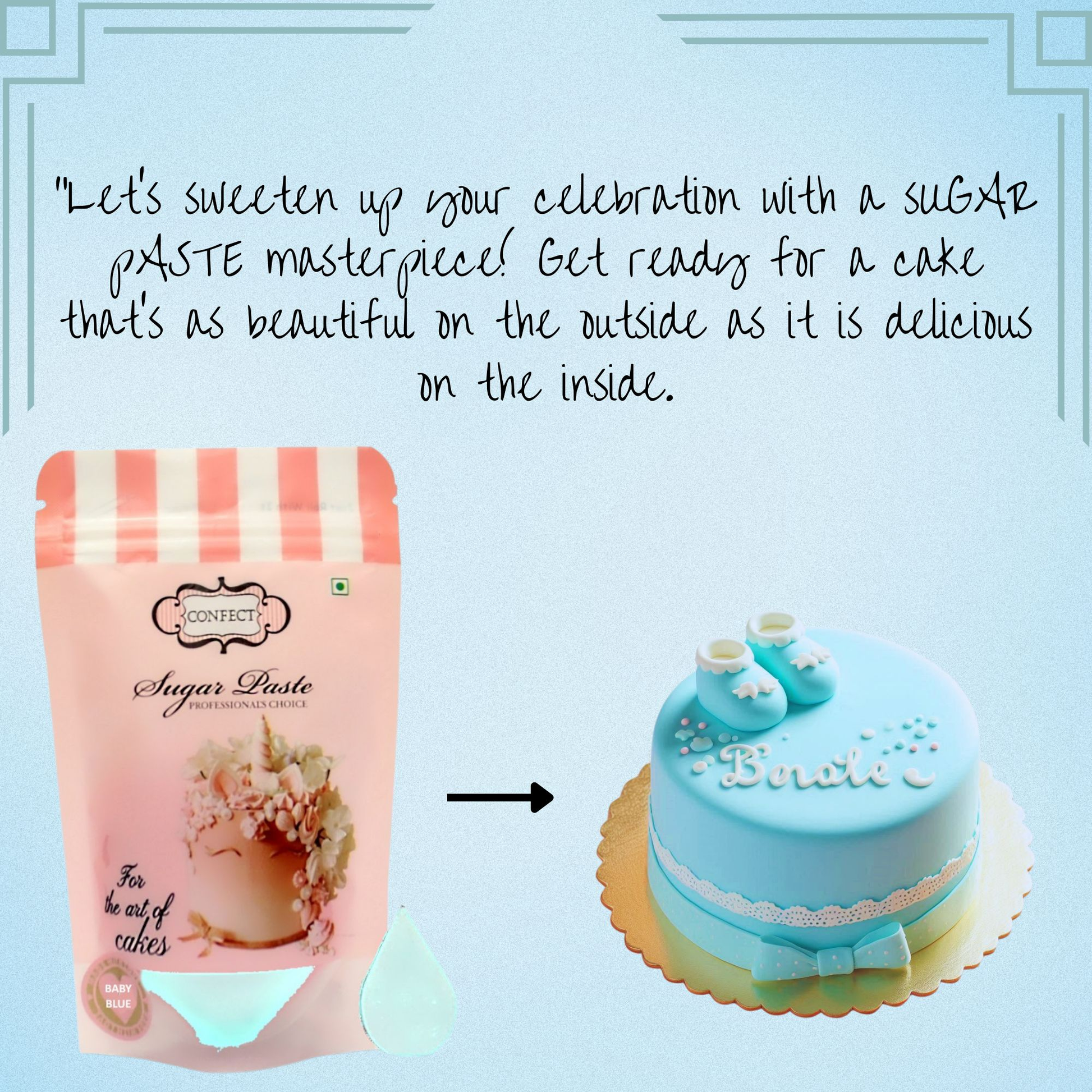 Confect Baby Blue Fondant | Edible Sugarpaste