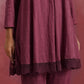 trueBrowns Mauve Cotton Dobby Co-ord set - Swadesiicart