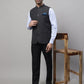 Even Apparels Men's Grey Pure Wool Nehru Jacket | Swadesiicart