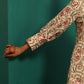 trueBrowns Pink Floral Cotton Printed Neck Pleat Co-ord Set - Swadesiicart