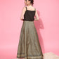 Ahalyaa Chevron Printed Maxi Ethnic Dress | Swadesiicart