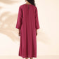 trueBrowns Carrot Cotton Dobby Pocket Dress | Swadesiicart