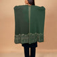 trueBrowns Green Woollen Kaftan Cape | Swadesiicart