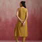 trueBrowns Mustard Cotton Kurta Set | Swadesiicart