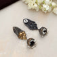 trueBrowns Silver Gold Tone Jhumka Earrings - Swadesiicart