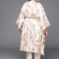 Ahalyaa Plus Size Floral Printed Flared Sleeves Kaftan Kurta | Swadesiicart