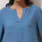trueBrowns Blue Viscose Co-ord Set - Swadesiicart