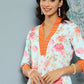 Ahalyaa Floral Printed Kurta With Palazzos | Swadesiicart