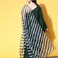 InWeave Women's Green Mirror Work One Shoulder Kurta Set With Dupatta - Swadesiicart