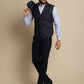 Even Apparels Men's Blue Waistcoat with Notched Lapel | Swadesiicart